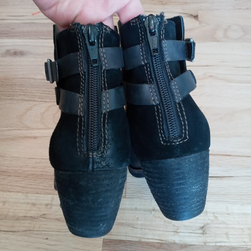 Korks By KorkEase Rohit Leather Strap Ankle Bootie B… Gem